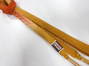 未使用品　正絹　手組帯締め